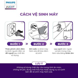 máy hâm sữa và thức Ăn siêu tốc philips avent an toàn, giữ trọn dinh dưỡng cho bé