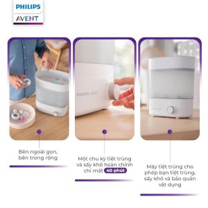 máy tiệt trùng và sấy khô bình sữa philips avent starlight plus ( starplus)