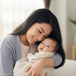 asian woman baby 260nw 265705935